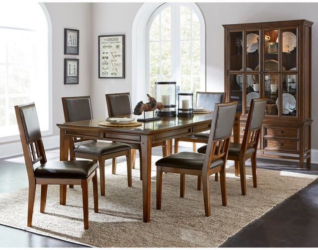 Mazin Furniture Frazier Park Brown Cherry Side Chair-2