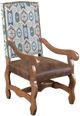 Horizon Home® Taos Blue/Brown Dining Arm Chair-0