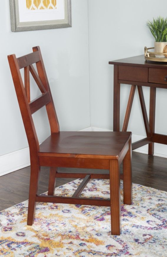 Linon Titian Dark Tobacco Side Chair -1