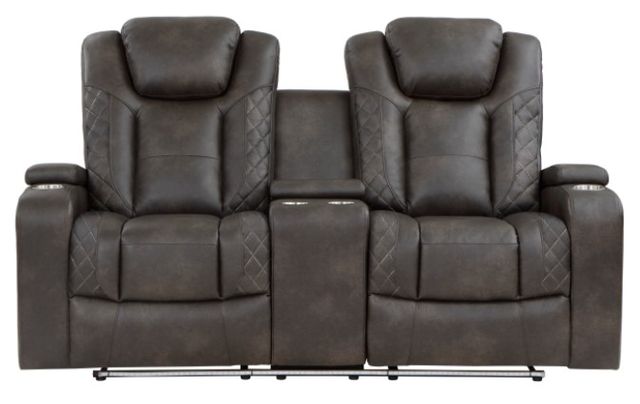 Mazin Furniture Tabor Brownish Gray Power Reclining Loveseat-1