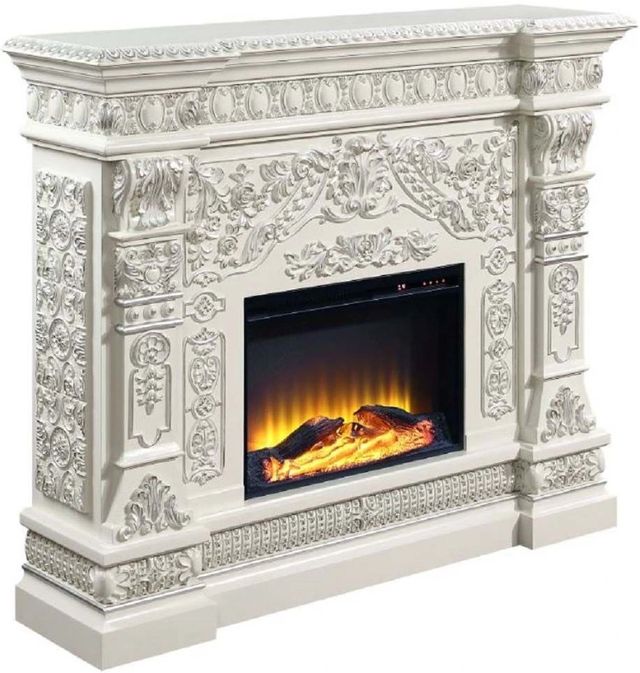 ACME Furniture Vanaheim Antique White Fireplace-0