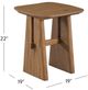 Bassett Mirror Knox Natural Pine End Table-2