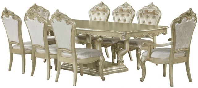 New Classic® Home Furnishings Monique Champagne Dining Table-1