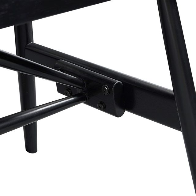 Olliix by Martha Stewart Lachlan Black Wood Accent Bench-3