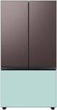 Samsung Bespoke 36" Morning Blue Glass French Door Refrigerator Bottom Panel-1