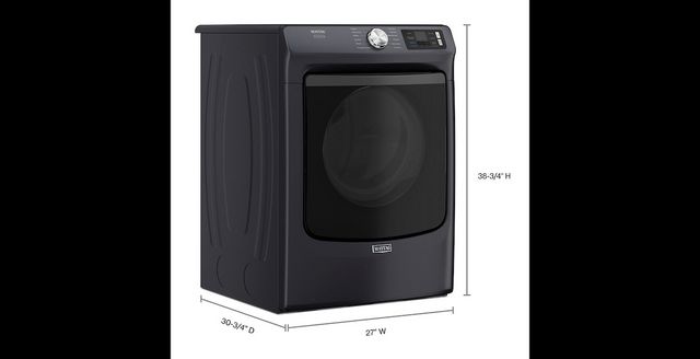 Maytag® 7.4 Cu. Ft. Midnight Steel Front Load Electric Dryer -10
