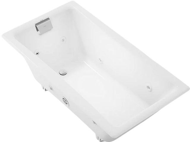 KOHLER® Tea-for-Two® White 60" x 32" Whirlpool Bath-0