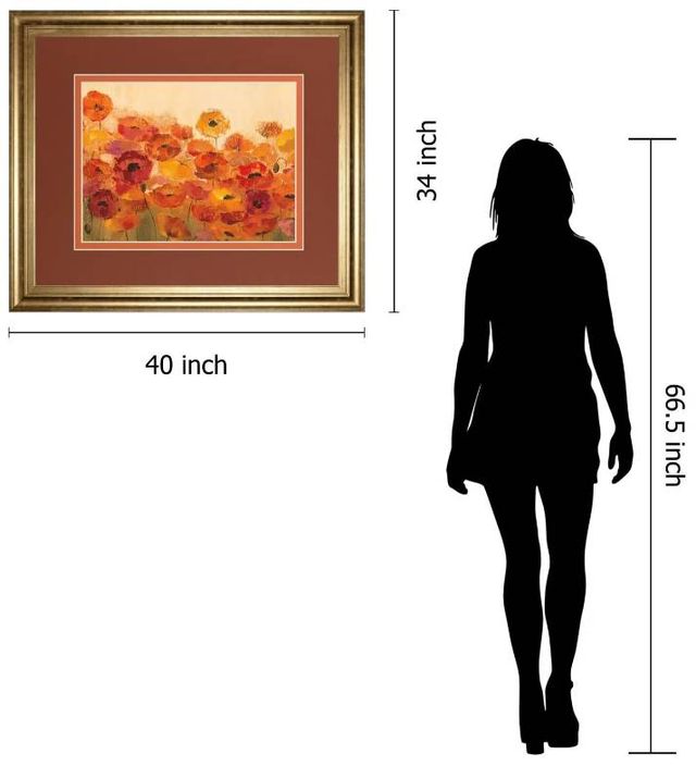 Classy Art Summer Poppies by Silvia Vassileva Wall Art-2