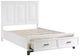 Homelegance® Garretson Gray/White Queen Panel Bed with Footboard Storage-5