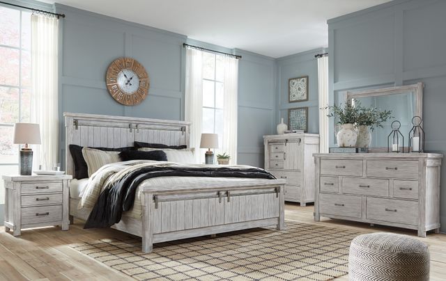 Signature Design by Ashley® Brashland White King Panel Bed-2