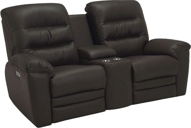 Keiran Power Reclining Loveseat with Power Headrest, Power Lumbar, Console
