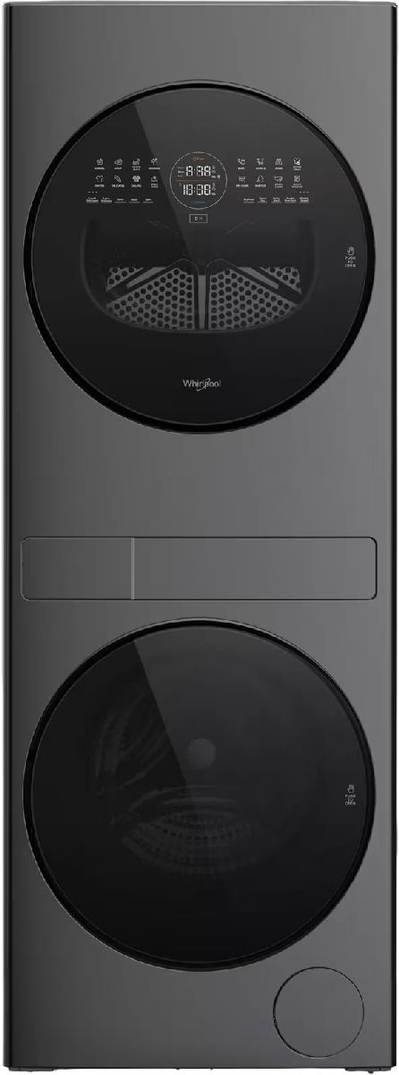 Whirlpool® ENERGY STAR® Titanium Metallic Electric Laundry Center, 2.8 Cu. Ft. Washer, 4.3 Cu. Ft. Ventless Heat Pump Dryer-0