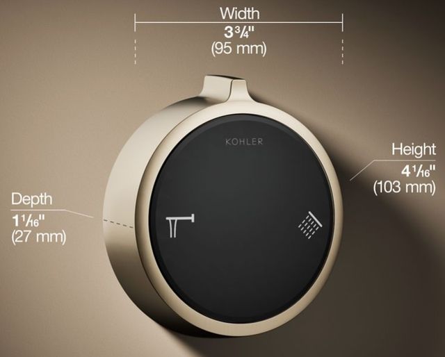 KOHLER® Anthem® Duo Vibrant Brushed Bronze 2-Outlet Bath/Shower Digital Control-2