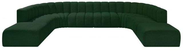 Meridian Furniture Arc 10-Piece Green Sectional-1