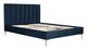 Mazin Furniture Melina Navy Blue Full Upholstered Platform Bed-4