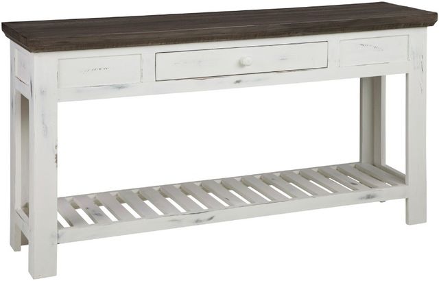 aspenhome® Mesa Antique White Sofa Table-0