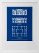 Stylecraft Dann Foley Lifestyle Graphic Building Plan VI Blue/White Wall Art-0