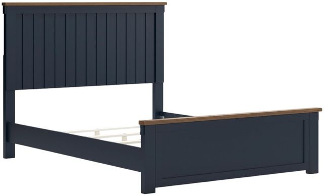Signature Design by Ashley® Landocken Blue/Brown Queen Panel Bed-0