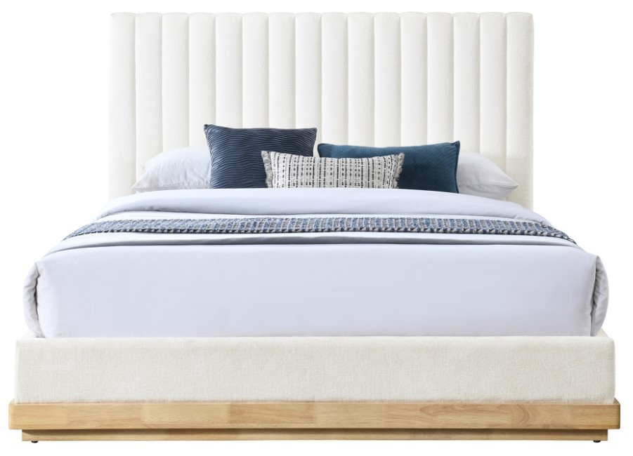 Meridian Furniture Emmet Upholstered Panel Bed - Thumbnail 2