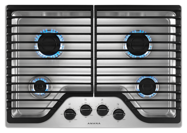 Amana® 30" Stainless Steel Gas Cooktop-1
