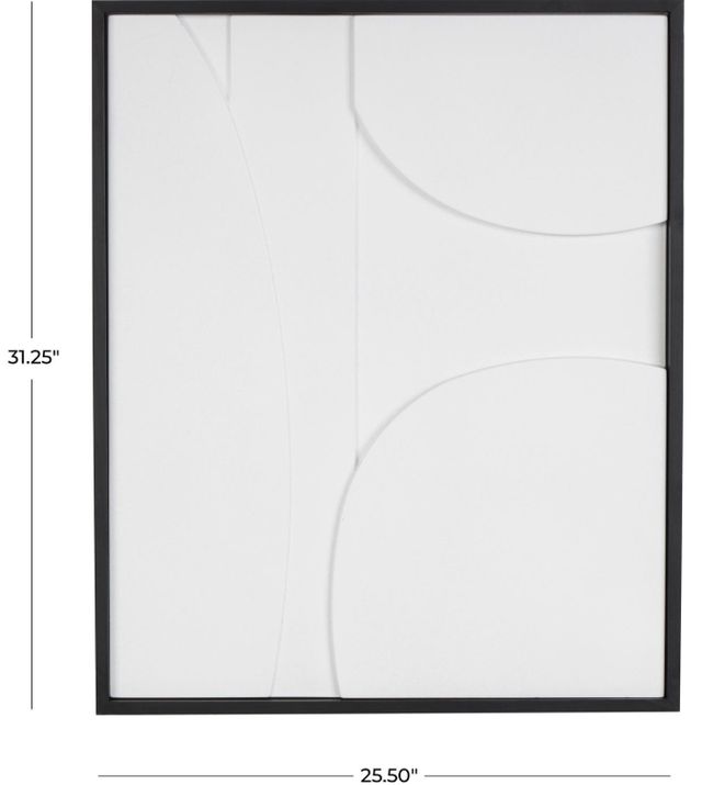 Deco Marche White Geometric Wall Decor-3