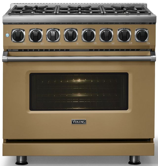 Viking® 7 Series 36" Golden Hour Pro Style Dual Fuel Range-2