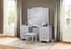 Homelegance® Allura Silver Vanity Stool-1