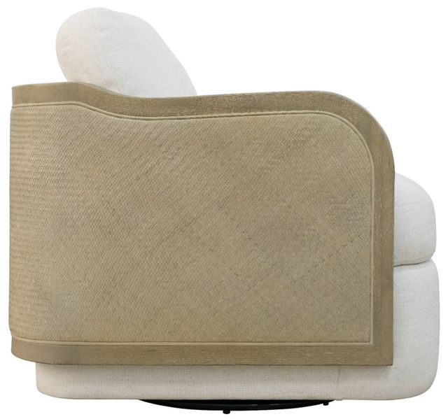 Hooker® Furniture CC Wilma Halston White/Light Wood Swivel Chair-3