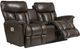 La-Z-Boy® Mateo Charcoal Leather Power Wall Reclining Loveseat with Console and Headrest-0