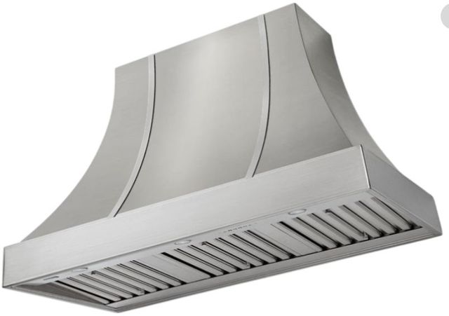 AGA Cascade 48" Stainless Steel Wall Mounted Range Hood  with Brushed Nickel Trim-0
