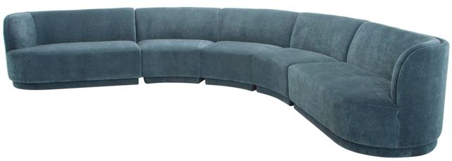 Sofa sectionnel modulable bleu poussiéreux Yoon Radius Moe's Home Collections-1