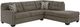 Signature Design by Ashley® Mahoney 2-Piece Chocolate Right-Arm Facing Full Sofa Sleeper Chaise Sectional-0