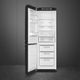 Smeg 50's Style 24'' 11.7 Cu. Ft. Black Bottom Freezer Refrigerator-1