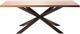 Moe's Home Collection Oslo Walnut Dining Table with Black Iron Base -1