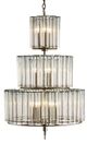 Currey & Company Bevilacqua Silver Leaf Medium Chandelier-0