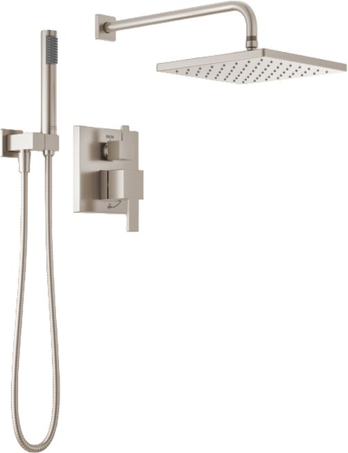 Delta Modern Monitor® 14 Series Spotshield Brushed Nickel Shower with Raincan, Hand Shower and Rough Valve-0