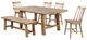 Coaster® Middleton 6-Piece Natural Extension Leaf Dining Set-0