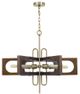 Cal® Lighting & Accessories Sneek Antique Brass/Brown Chandelier-0