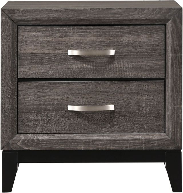 Crown Mark Akerson Gray Nightstand-3