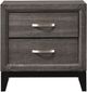 Crown Mark Akerson Gray Nightstand-3