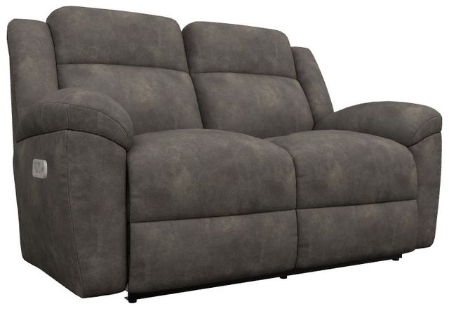 La-Z-Boy® Joel Smoke Power Reclining Loveseat with Headrest and Lumbar-0