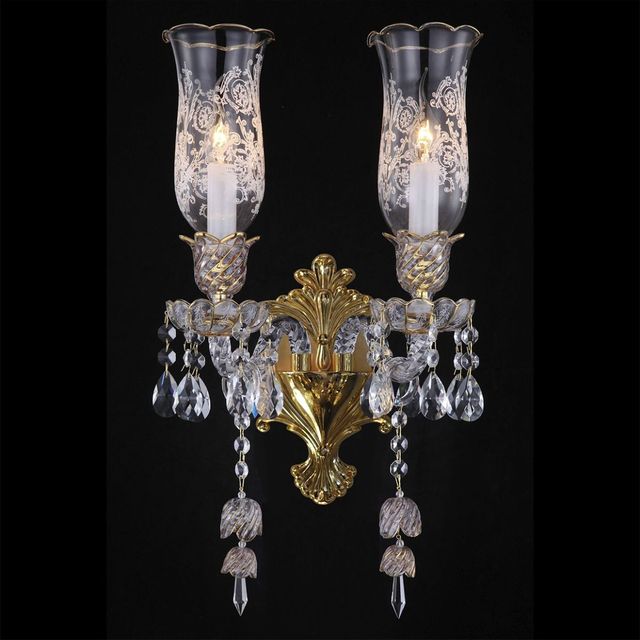 Michael Amini® Garnier Clear 2-Light Wall Sconce-4