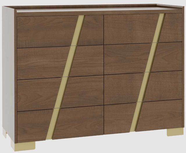 Country View Woodworking Verrado 55" Metal Legs 8-Drawer Dresser-0