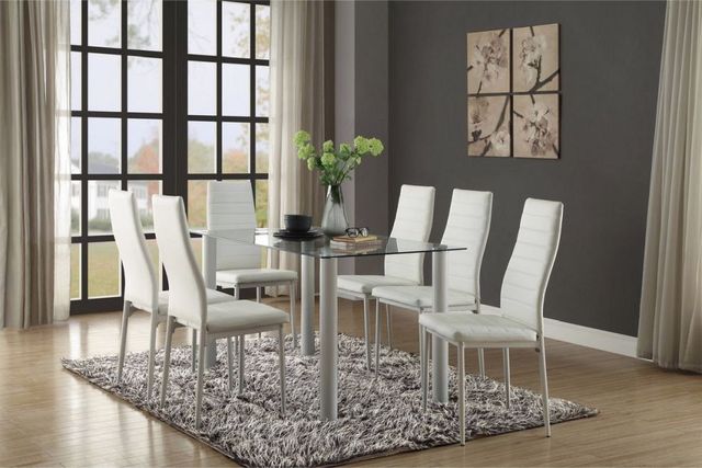 Mazin Furniture Florian White Dining Table-3