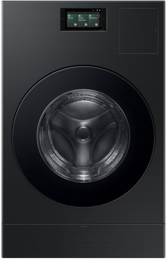 Samsung A900 Bespoke AI 5.3 Cu. Ft. Brushed Black Washer Dryer Combo with AI Home 