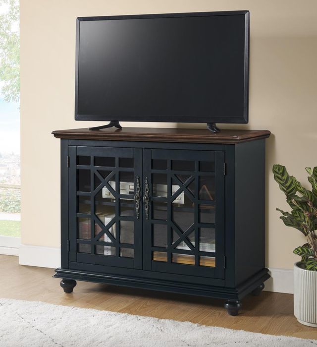 Martin Svensson Small Spaces Catalina Blue/Coffee Walnut Entertainment Console-1