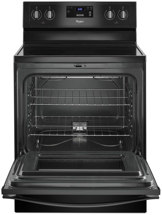 Whirlpool® 29.88" Black Free Standing Electric Range-1