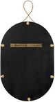 TOV Furniture Ravina Braided Brass Oval Wall Mirror-4