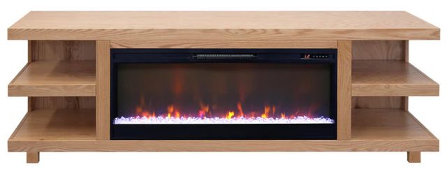 Legends Home Laurel Canyon Natural 82" Fireplace TV Console-3