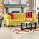Furniture of America® Eliza Royal Yellow Sofa-0